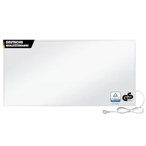 BR Bringer Infrarotheizung 1200 Watt - Infrarot Elektroheizung Energiesparend - TÜV & GS - Deutsche Qualitätsmarke (weiß)