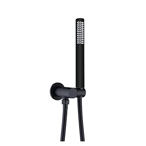 Robinet mélangeur encastrable noir mat design rond luxe - 3