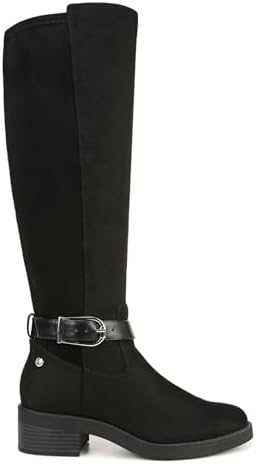 LifeStride Womens Brooks Knee High Riding Boots Black Faux Wide Calf 7.5 W | Image 1