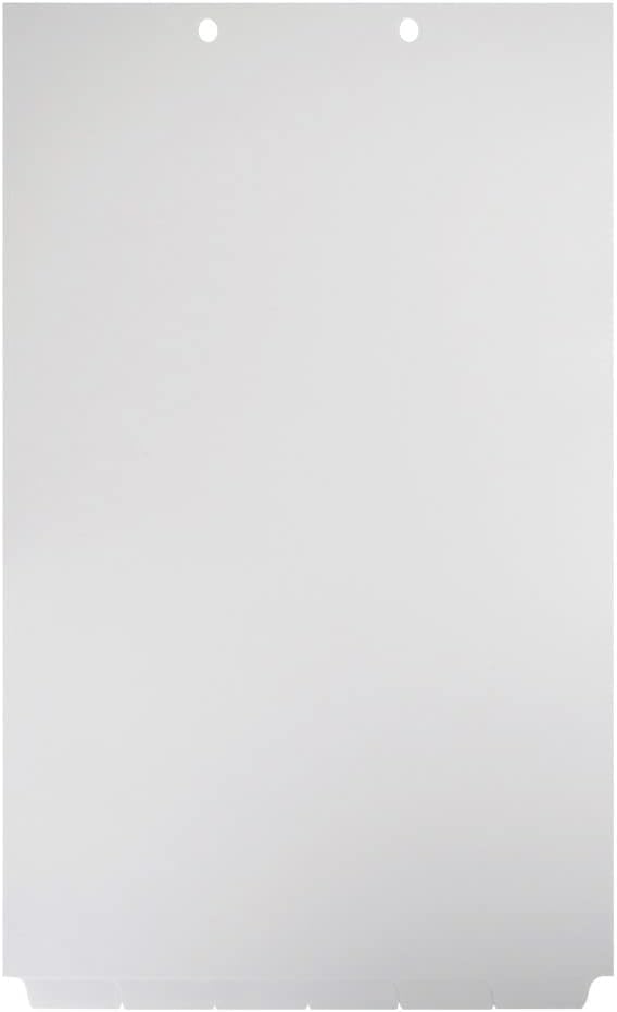 Blank, Bottom Tabbed Notebook Index Dividers with Tab Labels, 4 Sets of 6 per Bank, 2 Holes at The Top, from Blumberg (8.5-x-14-inch 10pack)