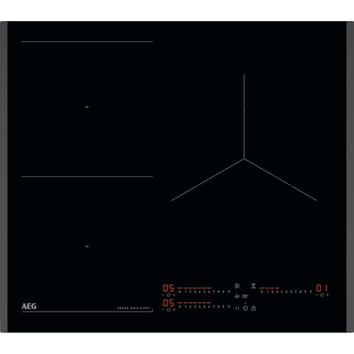 AEG TI63IQ3BFB Placa de Inducción, 60 cm, 3 Zonas de Cocción, SenseBoil & SenseFry,...