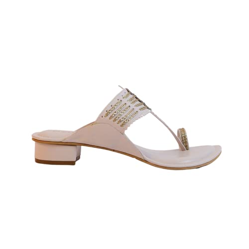 Image of Women's Kolhapuri Short Heel-10514