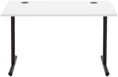 Amazon Basics Home Office Gaming Desk Computer Desk with Cable Co...