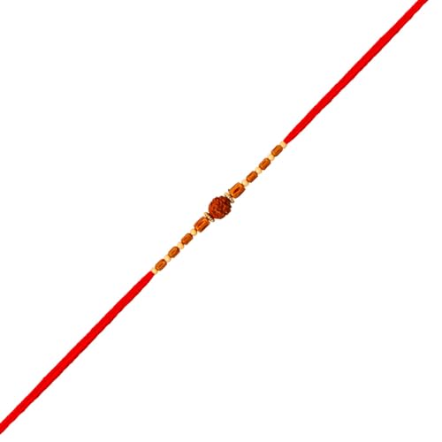 Image of Rakhi /Rakhi for Brother /Rudraksha Rakhi /Send rakhi to USA /Rakhi for Brother with Gift Set /Rakhi Bracelet /rakhi for brother and bhabhi /Rakhi Set