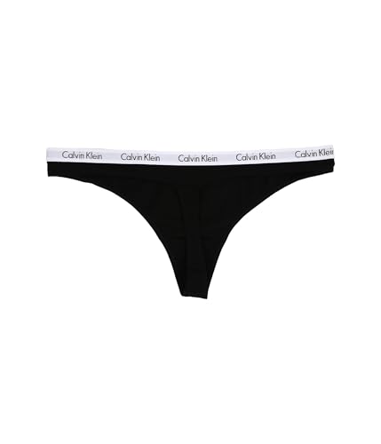 Calvin Klein Women's 3 Pack Carousel Thong Panty, Black/White/Grey Heather, Large - image 3