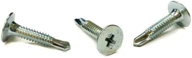 1/4-20 x 1 1/2" Self-Drilling Screws/Phillips/Wafer Head/Steel/Zinc / 1,000 Pc. Carton