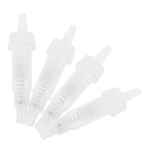 FOMIYES Bombas Dispensadoras de Jabón de Repuesto Transparentes, Set de 4 Unidades, Bomba para Dispensador de Champú y Jabón Líquido, Compatibles con Botellas para Cocina y Baño, Diseño