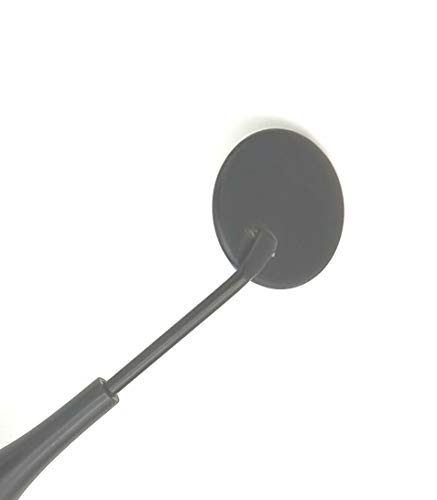 ARTMAN Instruments Dental Mirror Stainless Steel Matte Black Dental Mirrors Front Surface Rhodium Plasma Coated European Style Threading - Thumbnail 3