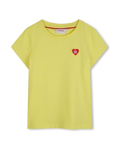 T-shirt Hugo fille jaune vêtement de marque junior