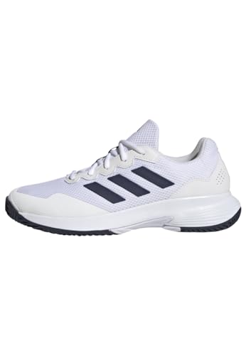 adidas Herren Gamecourt 2.0 Tennis Shoes, Cloud White / Navy Blue / Cloud White, 46 2/3 EU – Ansicht 1