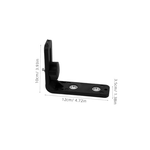 Soporte de pared para nivel magnético Holibanna ligero de plástico negro 3