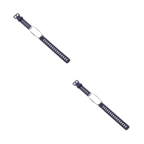 DIYEAH 2 Piezas Correa para Reloj Inteligente de TPU Flexible y Duradero y Transpirable Compatible con Xiaomi Mi Band Correa Deportiva y Casual para Hombre y Mujer