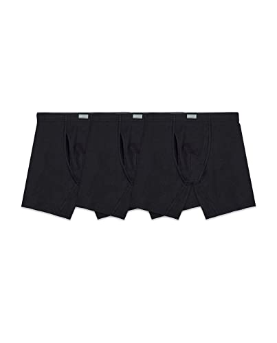 Fruit of the Loom Mens Crafted Comfort Fabric Covered Waistband Boxer Briefs Ext Assorted