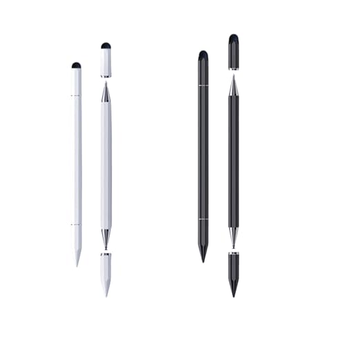 GGUFAY La confezione da 2 penne stilo magnetiche 3 in 1 di è adatta per tablet e telefoni cellulari, come iPhone/iPad/Pro/Mini/iWatch/Samsung/Huawei/Xiaomi/Surface/Chromebook, ecc.