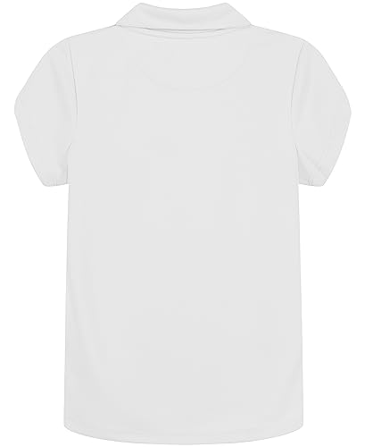 image for Nautica Girls School Uniform Short Sleeve Shirt, Button Closure, Moist