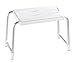 WENKO Tabouret de douche Secura - capacité de charge 120 kg, Plastique, 50 x 32 x 26 cm, Blanc