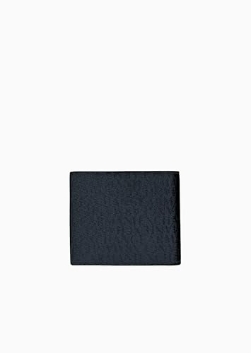 Image of Armani Exchange Men's Armani Exchange Logo Bifold Navy /Mirage Grey, One Size, Small