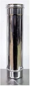 Tuyau inox de raccordement Inox AISI 304 (25 cm, Ø 140 mm)