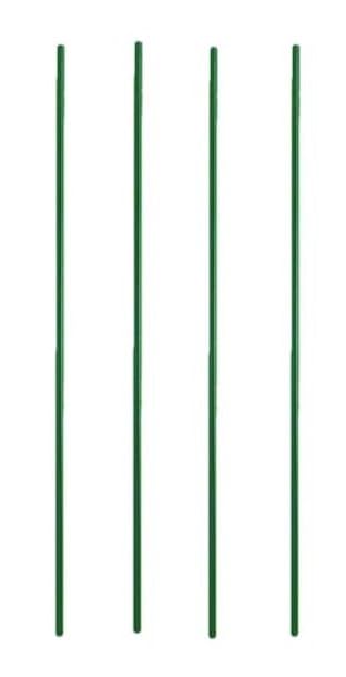 33" High Commercial Green Epoxy Wire Shelving Posts, Pack of 4 Stationary Green Epoxy Posts for Wire Shelving Units