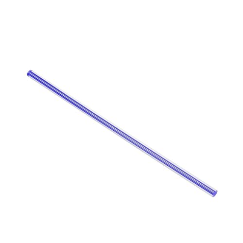 Varillas de acrílico，Acrylic Cakesicle Sticks 2 varillas redondas de acrílico de línea recta sólida de 250 mm x 6 mm y 250 mm x 8 mm de PMMA for accesorios de iluminación, modelismo y bricolaje.(Blue,