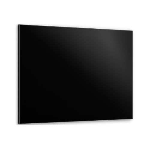 DarHaus Placa protectora de vitrocerámica 60x52 cm 1 pieza cocina eléctrica universal para inducción protección contra salpicaduras tabla de cortar de vidrio templado como decoración negro