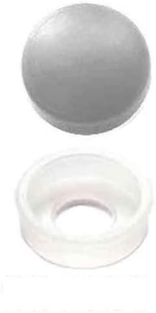 80 Vivid Grey License Plate Frame Screw Covers & Snap Washers for SAE Fasteners Model-PYT-8888-5138