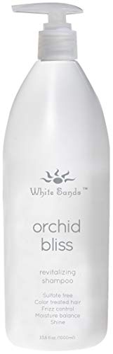 White Sands Orchid Bliss Revitalizing Shampoo 33 Ounce Sulfate Free, Moisture Balancing, Conditioning, Gentle Cleansing, Color Safe Shampoo For Short, Medium & Long Hair. All Hair Types.