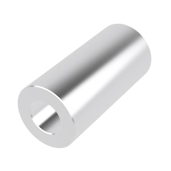 Aluminum Spacer 1/2" OD x 1/4" ID x 1-1/16" Long-Round Spacer Unthreaded Standoff Bushing Plain Finish, Fits Screws Bolts 1/4" or M6 by Metal Spacers Online (2 Pack)