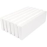 Juvale 6 Pack White Foam Sheets 1 Inch Thick, Polystyrene Rectangle Blocks for DIY Crafts, Art Supplies, Packing (12x4 Inches)