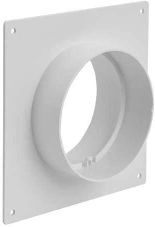 Duct Connector Flange, Plastic Straight Pipe Flange for Heating Cooling Ventilation System (4'' Inch)