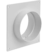 ABS Wandflansch Für Lüftungsrohr 75-120mm | Robust & Korrosionsbeständig | Einfache Montage