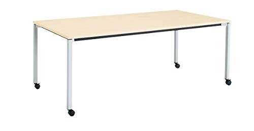 �y���[�J�[�z���E�ݒu�E�g���z�R�N�� �~�[�e�B���O�e�[�u�� JUTO MT-JTK211S81MT1-CN �p�`�V�� 4�{�r �p�r �X�N�G�A�R�[�i�[ ��210×���s100cm �V�i�`�������I�[�N/�r�t���b�g�V���o�[ �L���X�^�[�t