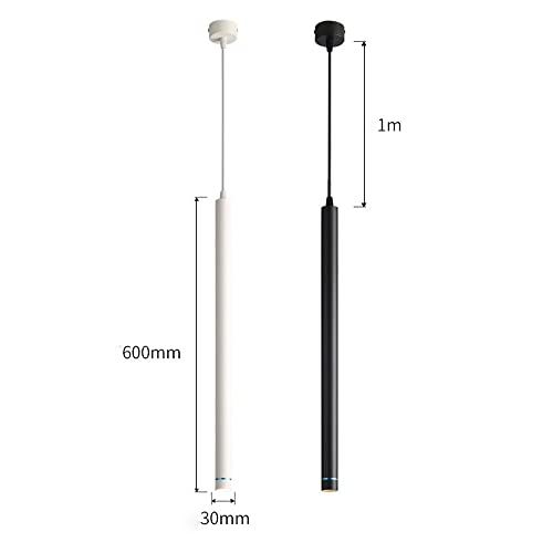 Lámpara colgante de flauta con pantalla de lente e iluminación LED moderna 4