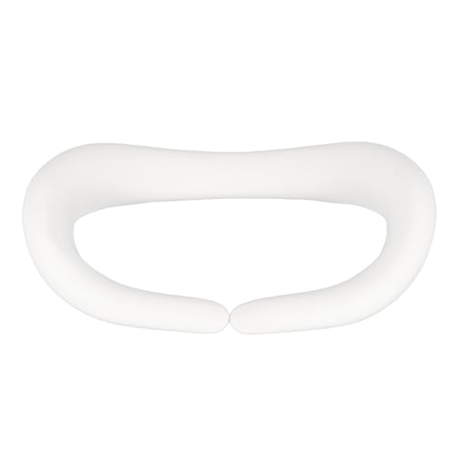 Cubierta Facial de Silicona, Repuesto Ligero y Ergonómico, Auriculares VR Impermeables, Almohadilla para Ojos Lavable Suave a Prueba de Sudor para Auriculares VR (White)