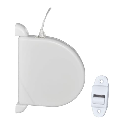 Enrouleur de sangle de volet roulant avec sangle de 14 mm de large, 5 m, montage mural, pivotant à 180 °C (Rond)