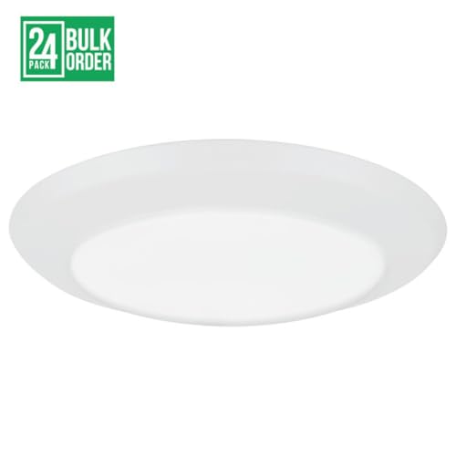 NICOR Lighting RCD 6" Low Profile Selectable Surface Mount LED Downlight (24 Pack) (RCD61120S9WH-ECOM) by Nicor - Image 2