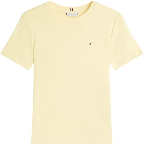Tommy Hilfiger Damen T-Shirt Kurzarm New Slim Cody mit Rundhalsausschnitt, Gelb (Zesty Yellow), L – Ansicht 6