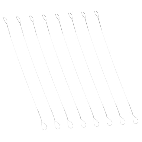 Unomor 8Pcs Stainless Steel Cheese Wire Slicer Handheld Cheese Cutter for Easy Slicing of Cheese Butter Fruits and Cakes Compact and Lightweight Kitchen Tool