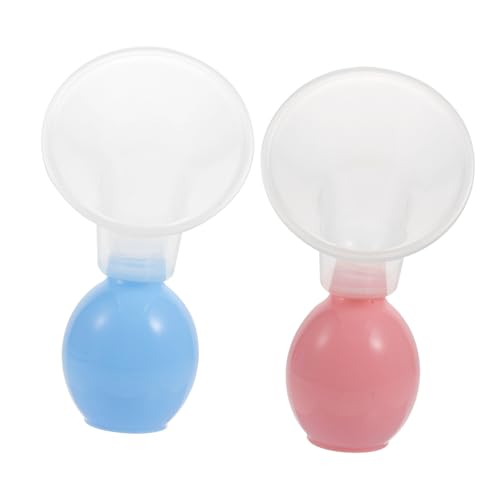 2 sets extractor manual de leche para madres portátil miniatura 1