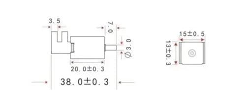Micro électrovanne 12V valve d'air 2 positions 3 voies solénoïde électrique DC