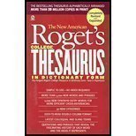 Roget's College Thesaurus in Dictionary Form, The New American: Revised and Enlarged Edition (Signet)