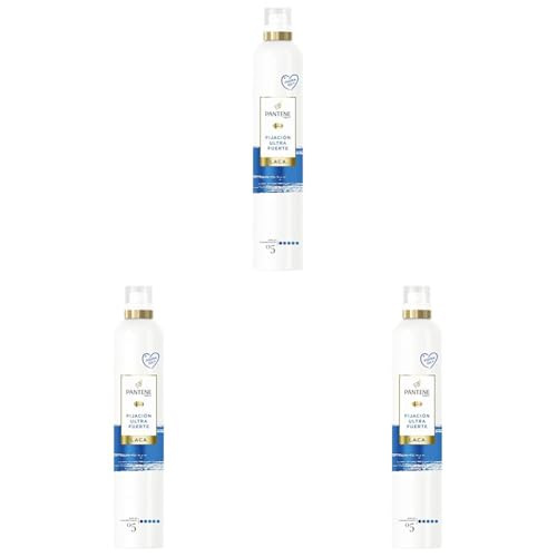 Pantene Pro-V Laca de Fijación Ultrafuerte, con Aceite de Jojoba, 300 ml (Paquete de 3)