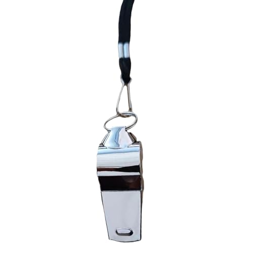 Silbato Deportivo de Acero Inoxidable con Cordón Largo miniatura 3