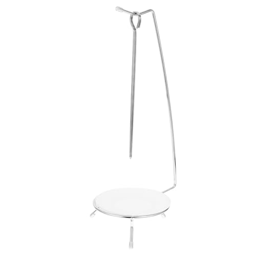 HOMOBABE Support pour Brochettes Acier Inoxydable Aiguilles Pointues pour Barbecue Extérieur, Porte-brochettes Stable Et Compact pour Grillades en Plein Air