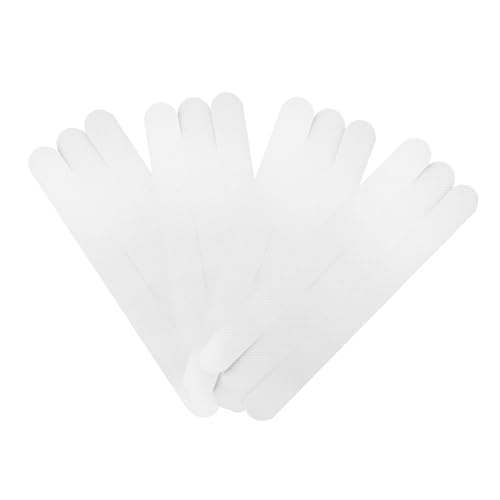 UTHCLO 12 Pezzi Strisce Adesive Antiscivolo Trasparenti per Vasca Doccia Scale Bagno Impermeabili Antiscivolo per Superfici Lisce