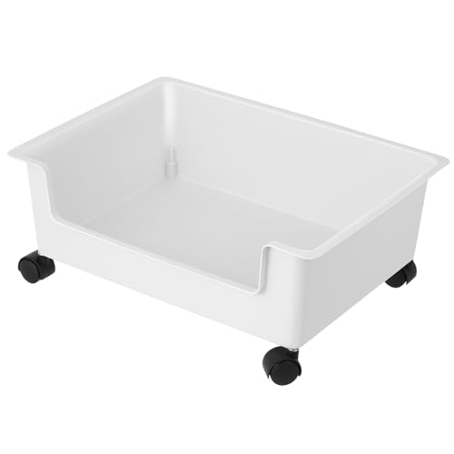 SEWACC Decoración del hogar, decoración de oficina, carrito rodante con rueda, organizador de escritorio, mesa pequeña mesita de noche debajo del escritorio, estantería de almacenamiento de oficina,