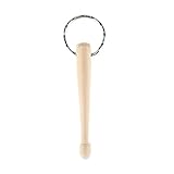 Musiclily Wood Mini Standard Drumkey Drum Key Chain for Drummer Drum Accessories,Wooden Color (Pack of 20)