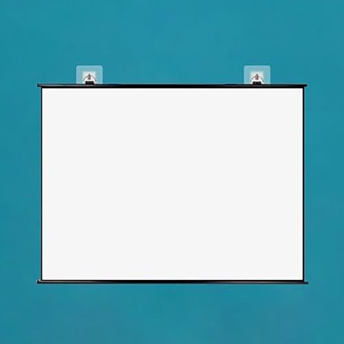Pantalla de proyección manual retráctil 4:3 y 16:9 miniatura 1