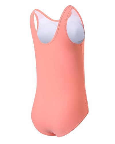 Image of Girls Swimsuits for Girl One Piece Swimsuit Solid Color Girls' Swimwear Cute Kids Bathing Suit Quick Dry 6-16Y Yizuoding005