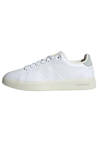 adidas Damen Advantage Premium Leather Shoes Schuhe, Cloud White/Cloud White/Silver, 36 EU